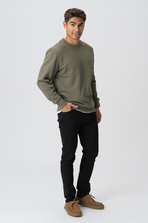 Sweatshirt Crewneck - Armygrøn