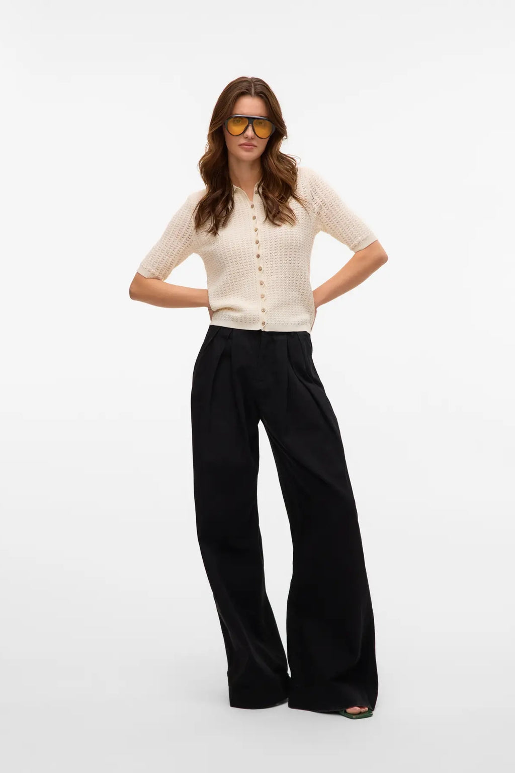 Panama 2/4 Strik Cardigan - Birch
