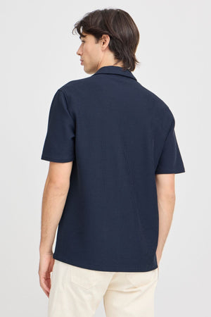 Knitted Shirt - Navy