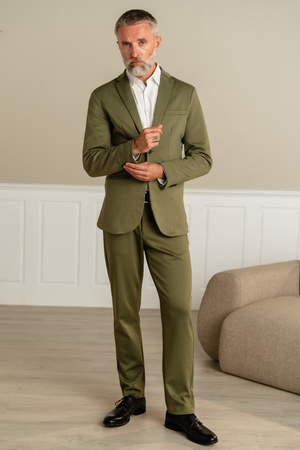 Det Originale Performance Jakkesæt Regular fit - (Oliven)