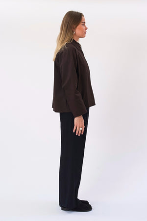 Mavis Short Jacket - Mørkebrun