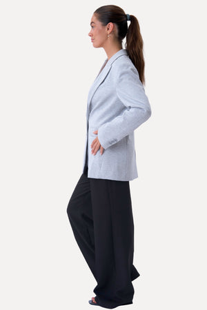 Klassisk fit Blazer - Lysegrå
