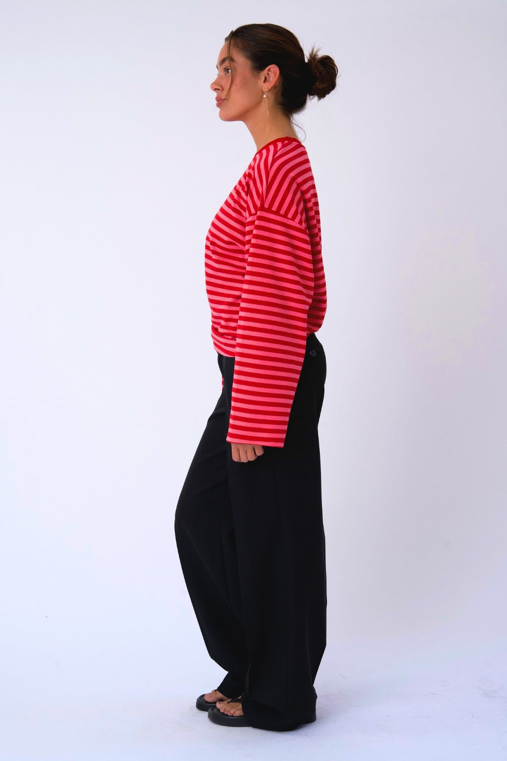 Cleo Bluse - Rød/Pink