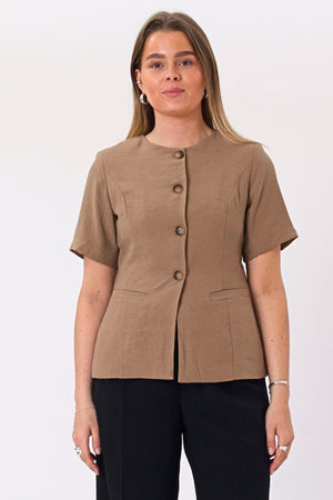 Isolde Blazer - Lysbrun