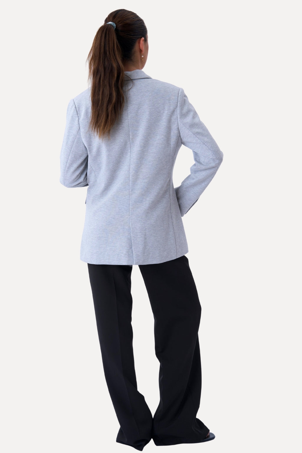Klassisk fit Blazer - Lysegrå