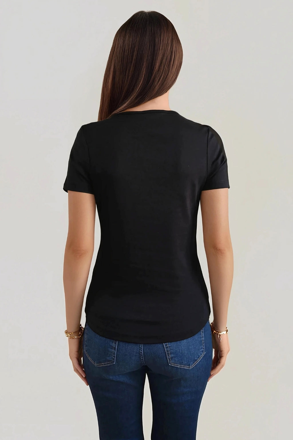 Basic Tight T-shirt - Sort
