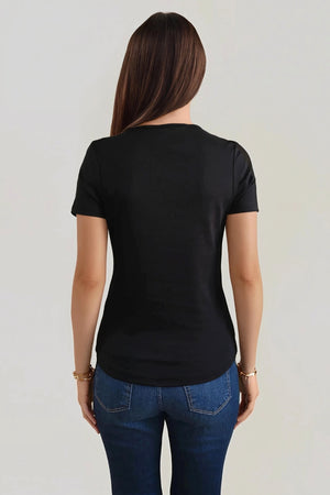 Basic Tight T-shirt - Sort
