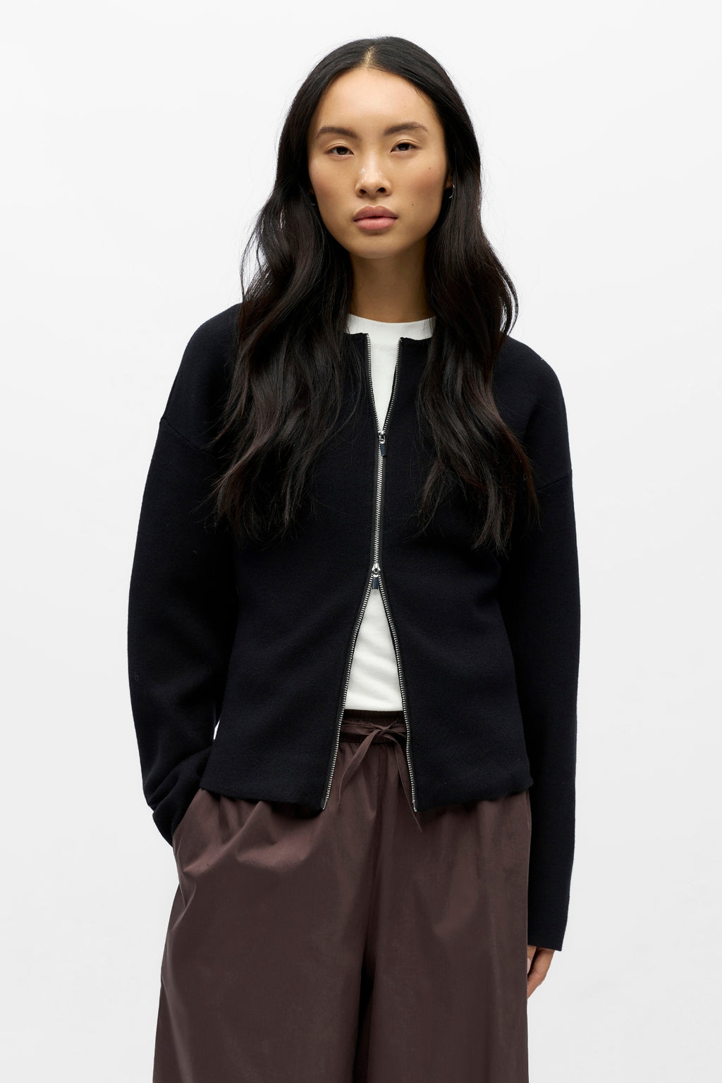 Reynard Strik Cardigan - Sort