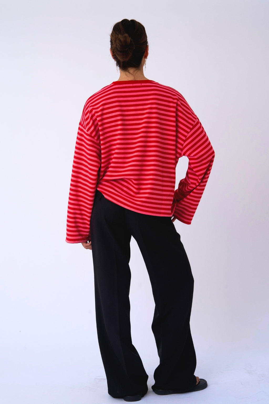 Cleo Bluse - Rød/Pink
