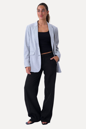 Klassisk fit Blazer - Lysegrå