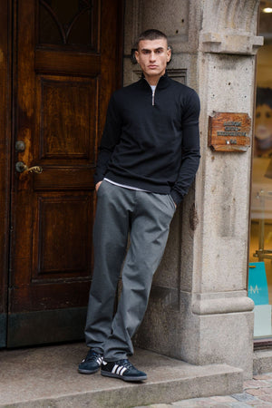 Performance Pants Wide - Melange Grey