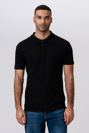 Muscle Polo Shirt - Sort