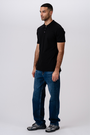 Muscle Polo Shirt - Sort