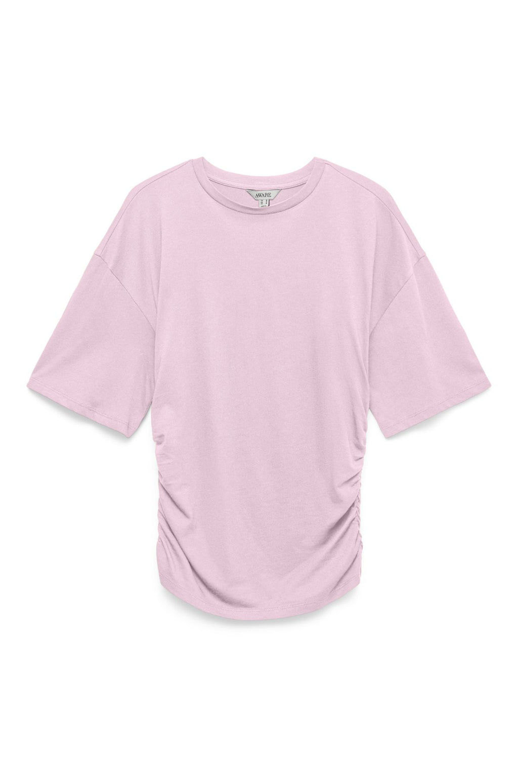 Navaro 2/4 O-Neck Top - Pink A-Boo