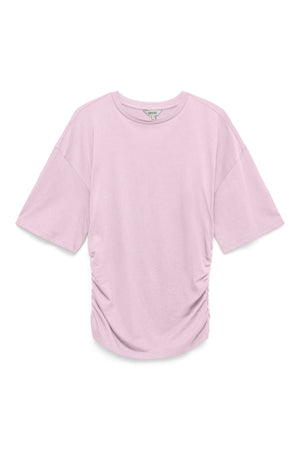 Navaro 2/4 O-Neck Top - Pink A-Boo