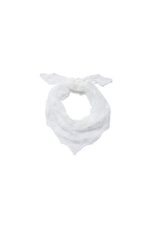 Silja Blonde Trekanttørklæde - Hvid