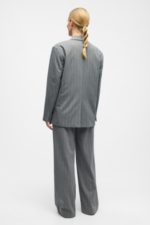 Lisa Blazer - Mellemgrå Melange