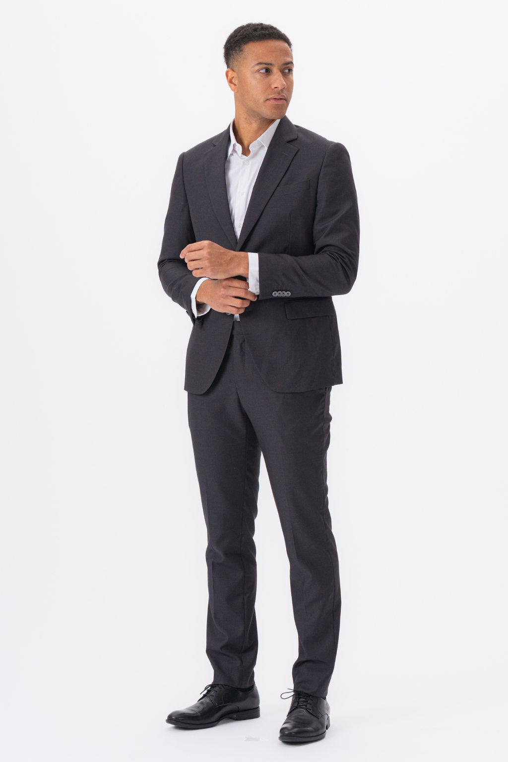 Premium Enkeltradet Blazer - Gråbrun