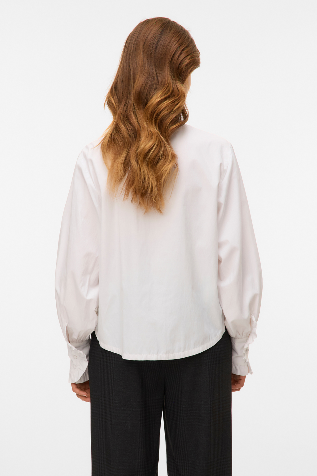 Fanni Ruffel Top - Sne Hvid