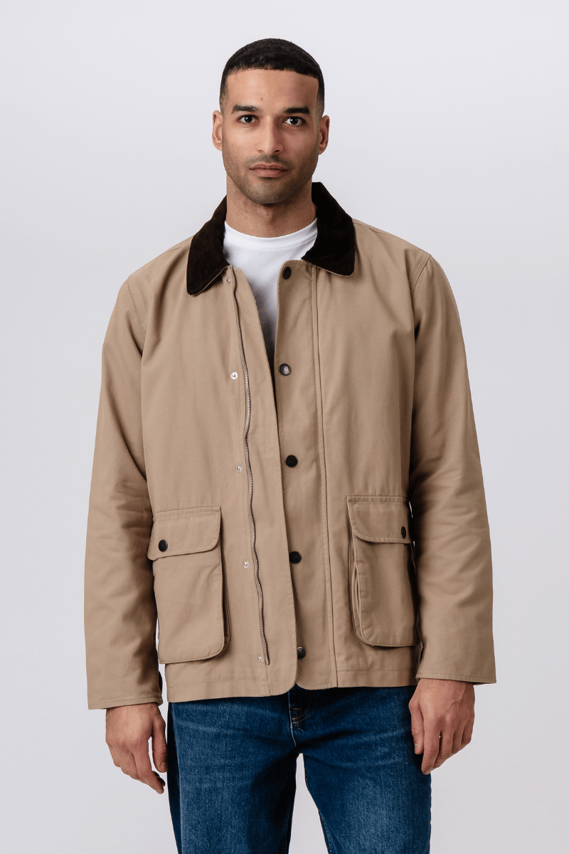 Twill Jakke - Mørk Sand