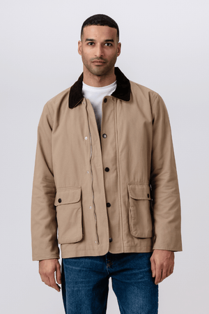 Twill Jakke - Mørk Sand