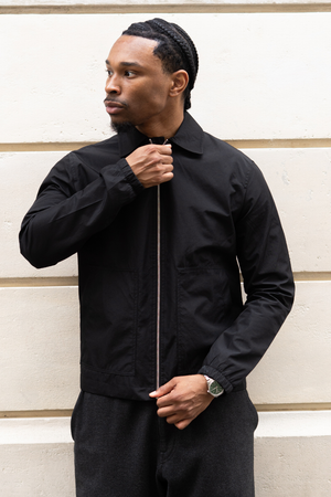 Short Zip Jacket - Sort