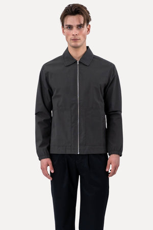 Short Zip Jacket - Grå