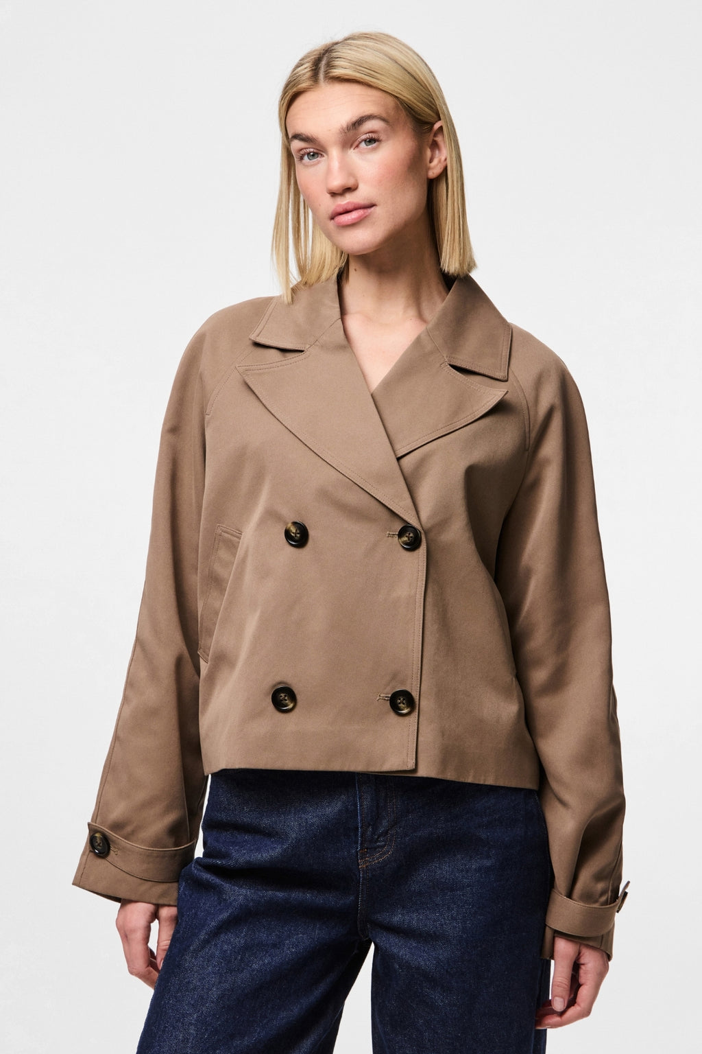 Scarlett Short Trenchcoat - Brun