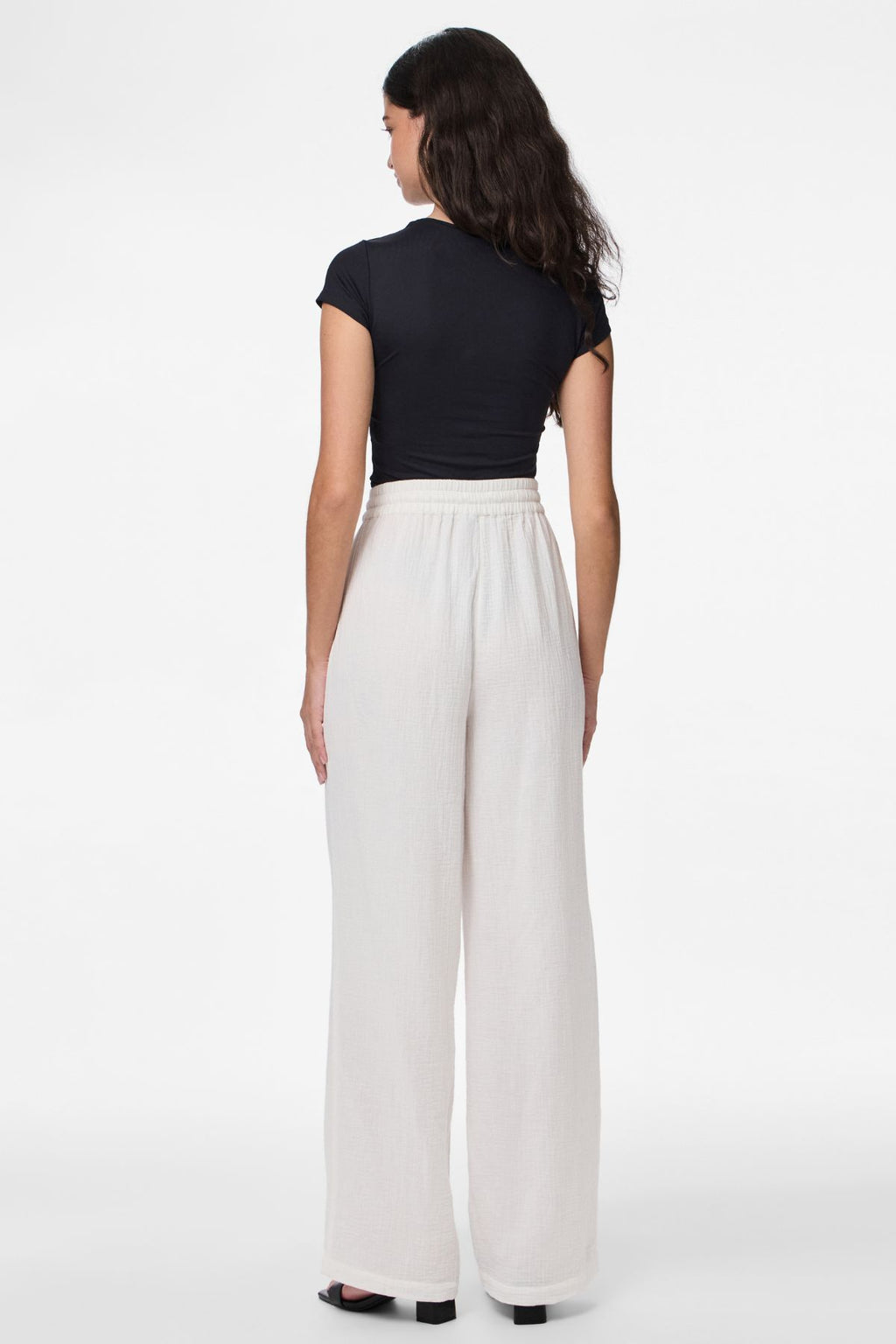 Sastina Højtaljede Wide Pants - Cloud Dancer