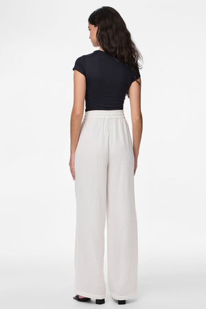 Sastina Højtaljede Wide Pants - Cloud Dancer