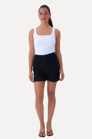 De Originale Performance Denim Shorts - Sort Denim (Kvinde)