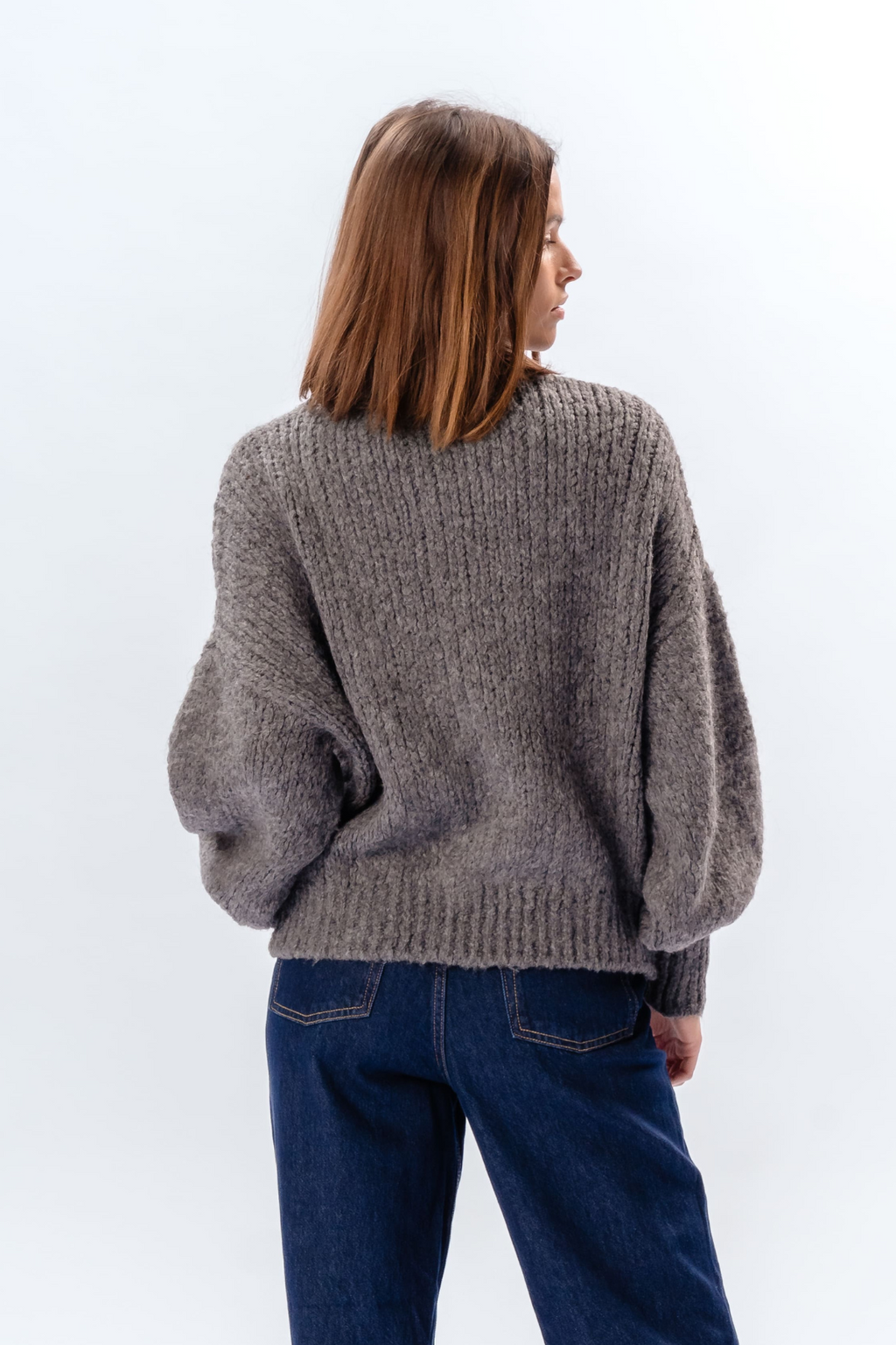 Emma Cable Knit - Grå