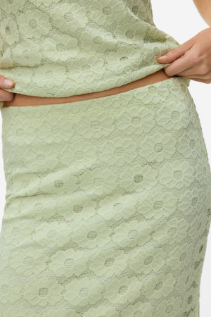 Janelle Ankel Nederdel - Fog Green