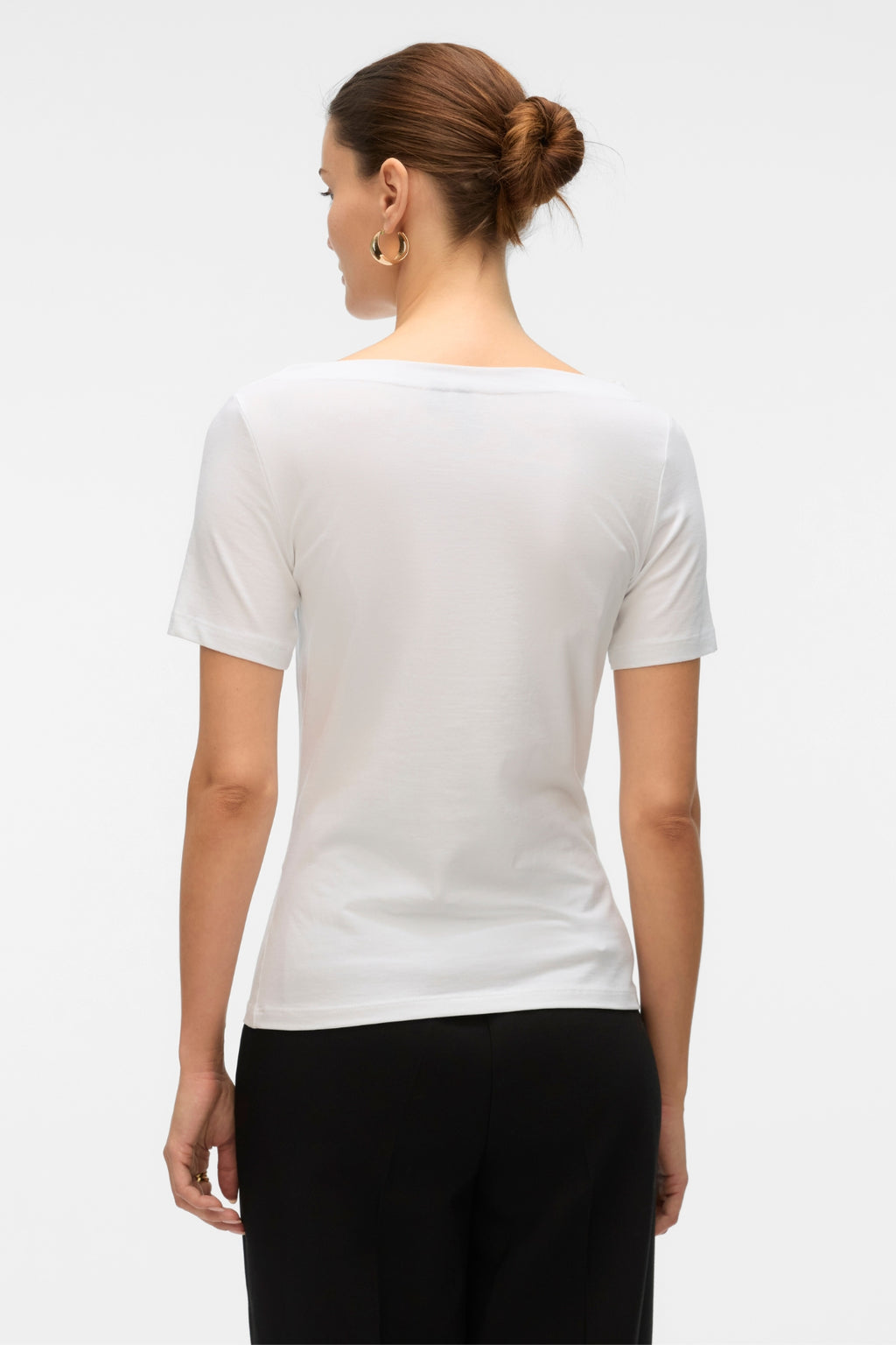 Panda Modal Top - Bright White