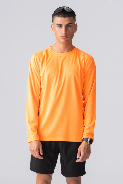 Langærmet Trænings T-shirt - Orange