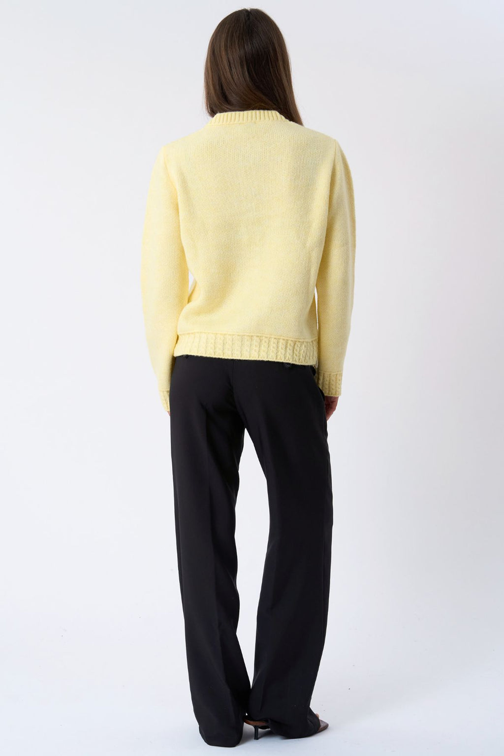 Emilie Strik Cardigan - Gul