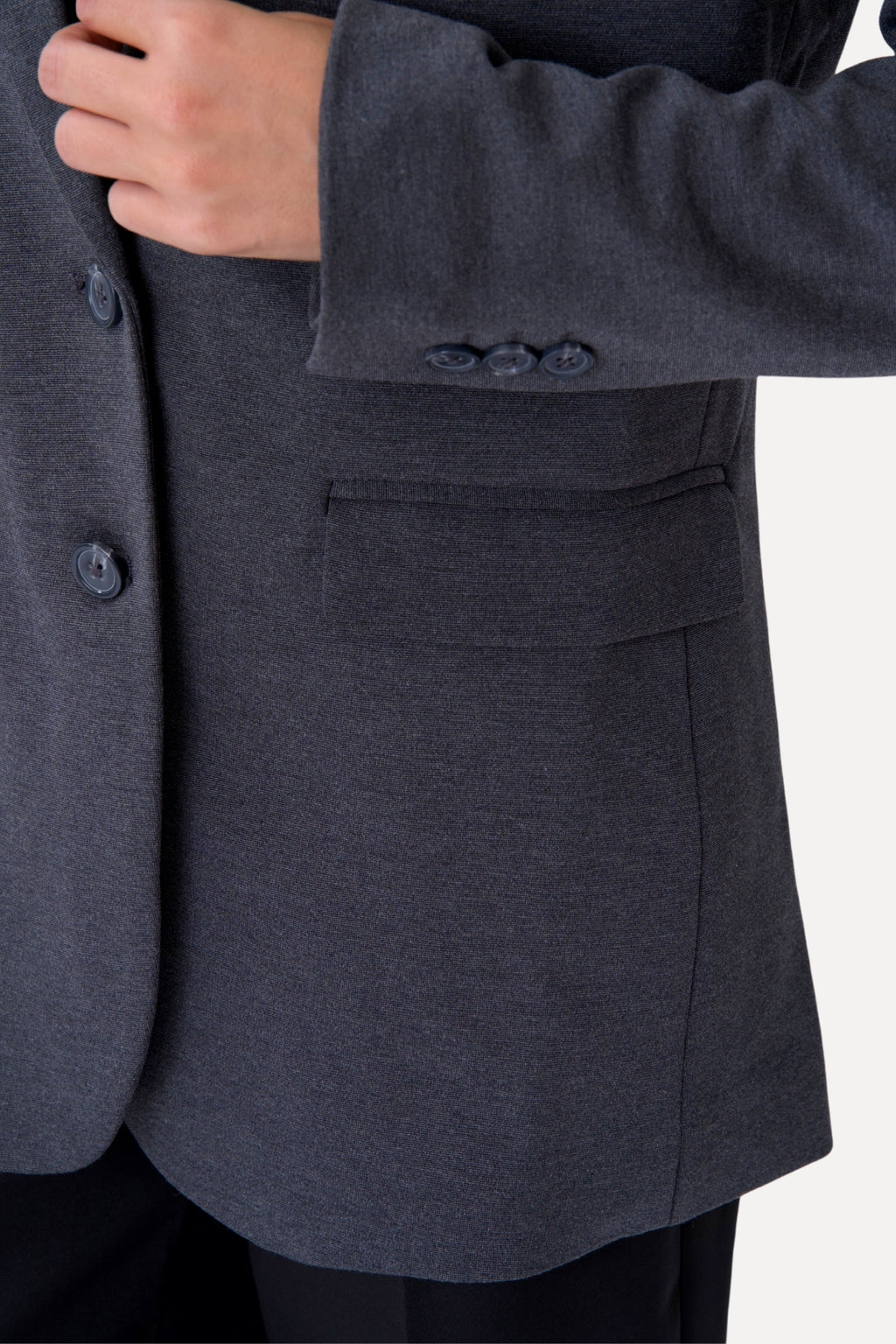 Klassisk fit Blazer - Mørkegrå