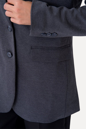 Klassisk fit Blazer - Mørkegrå