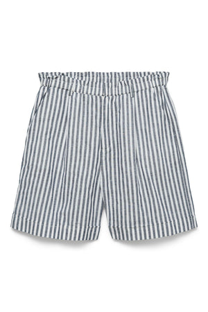 Selma Shorts - Navy Stribet - Snow White