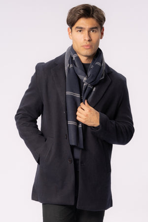 Halstørklæde - Navy Stripes - Herre