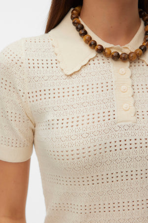 Limone Scallop Rullekrave - Birch