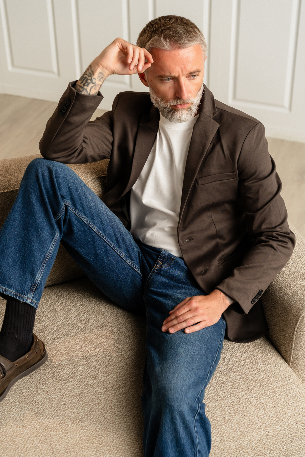 Den Originale Performance Blazer - Mørkebrun