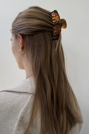 Olivia Hårklemme - Brun