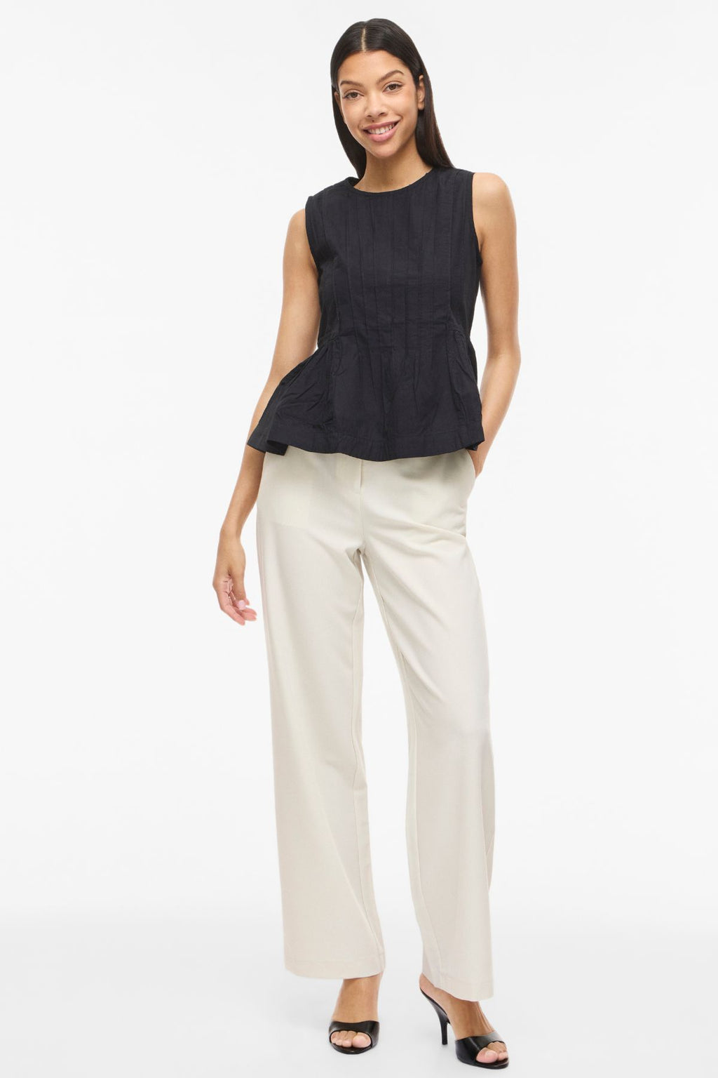 Jimba O-Neck Top - Black Beauty