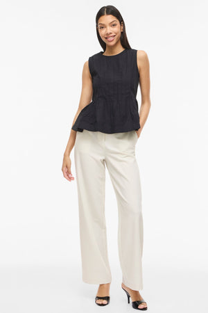 Jimba O-Neck Top - Black Beauty