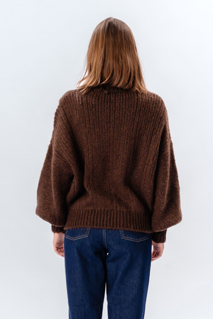 Emma Cable Knit - Chokolade