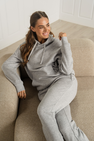 Essential Hoodie - Grå Melange