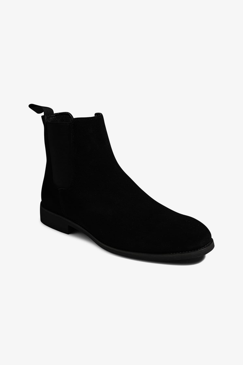 Chelsea Boots - Sort Ruskind