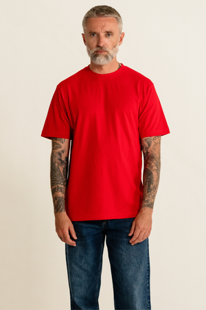 Oversized T-shirt - Danmarks Rød