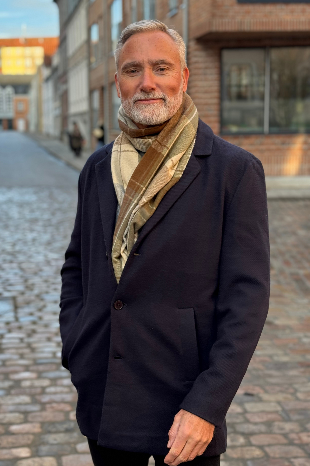 Tørklæde - Khaki - Herre